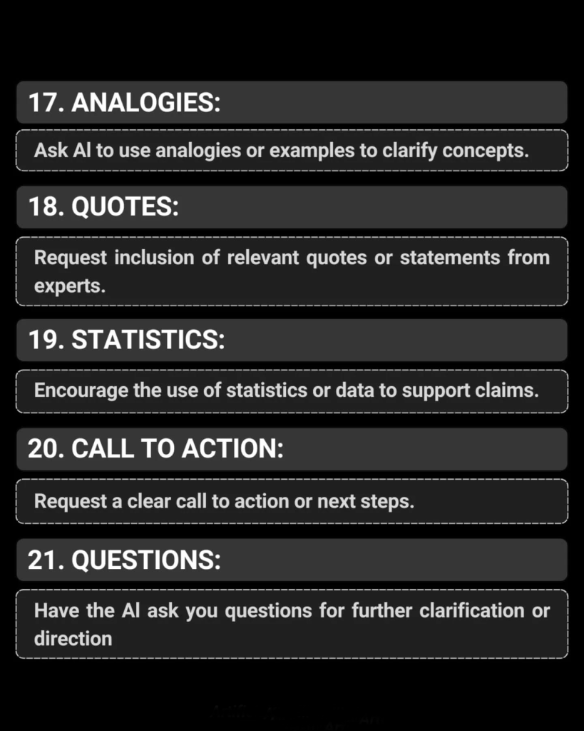 ChatGPT prompting cheat sheet 5 5